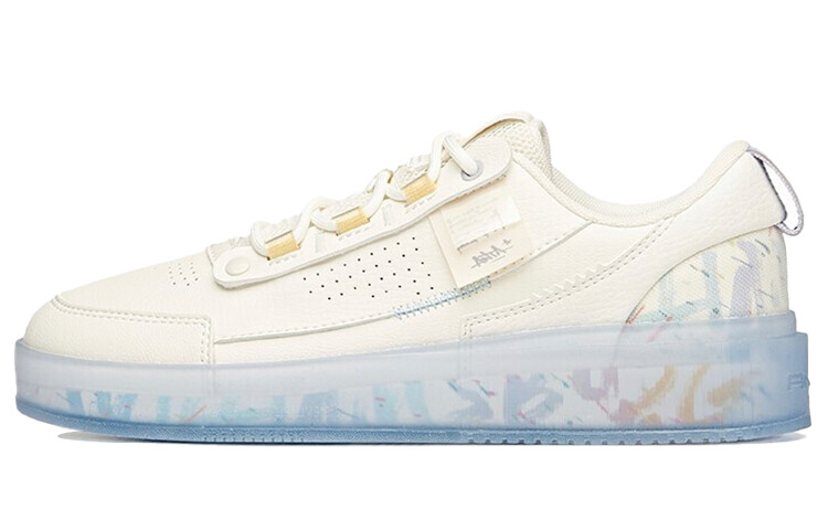 

Кроссовки ANTA Life Collection Skateboard Shoes Women's Low-Top Ivory White/Light Purple Gray