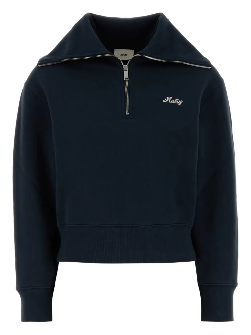 

Хлопковый свитшот на молнии до половины AUTRY, синий