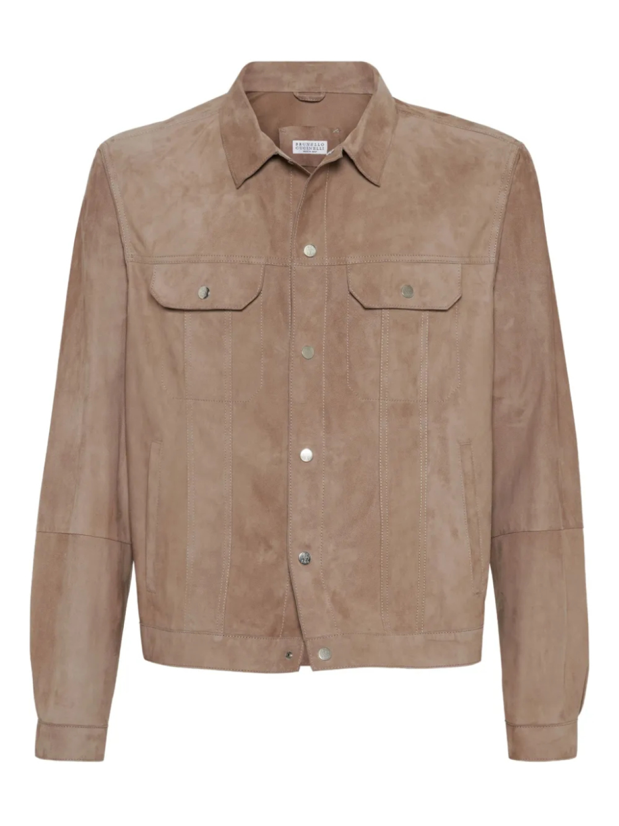

Brunello Cucinelli кожаная куртка на молнии, коричневый