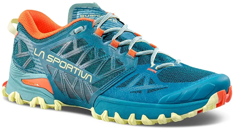 Женские кроссовки для трейлраннинга Bushido III La Sportiva, Everglade/Zest — фото 2