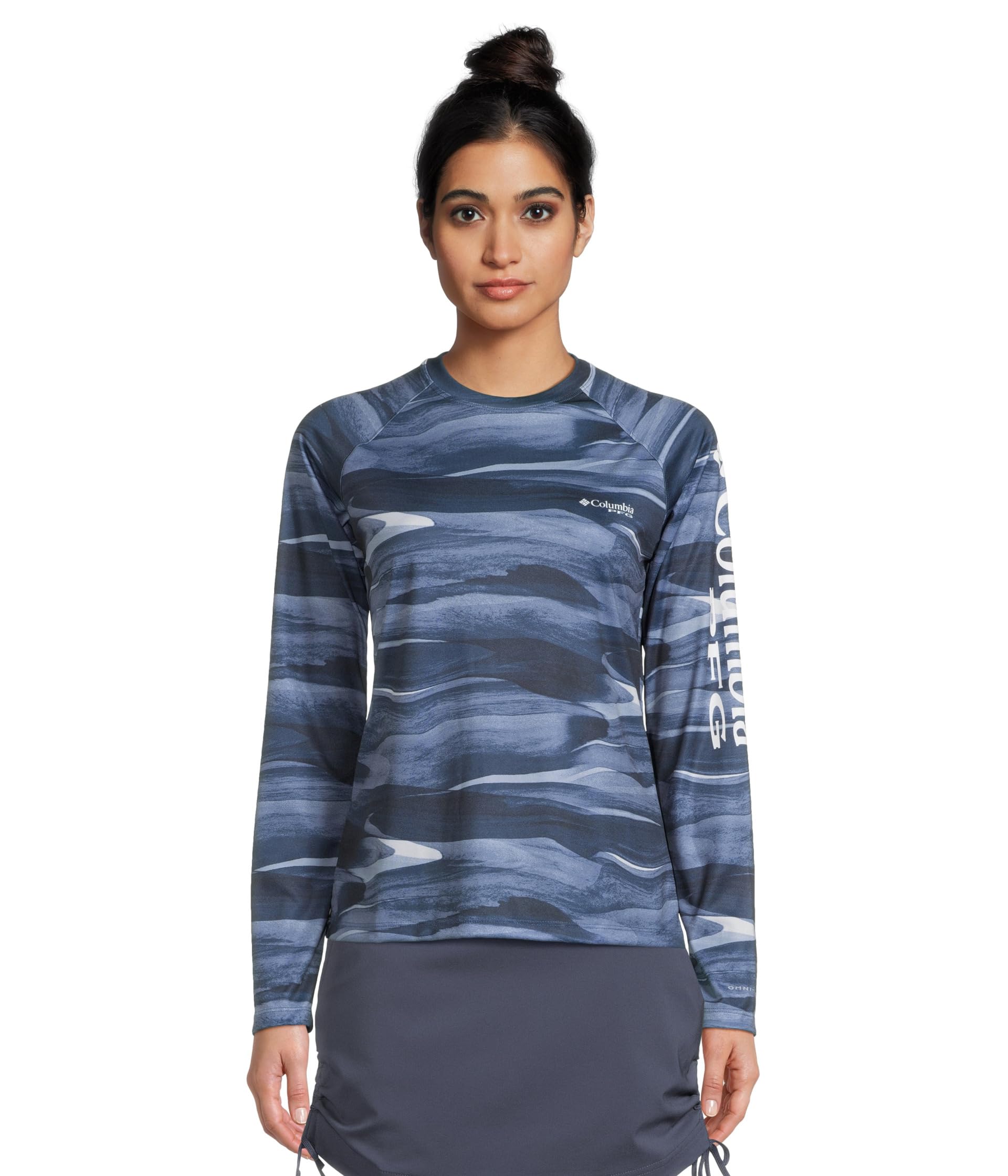 

Футболка Columbia Super Tidal Tee Long Sleeve Shirt, Collegiate Navy Obsidian