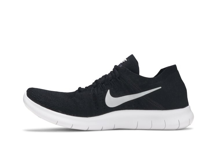 Кроссовки Nike Free RN Flyknit 2017 'Black', черный — фото 3