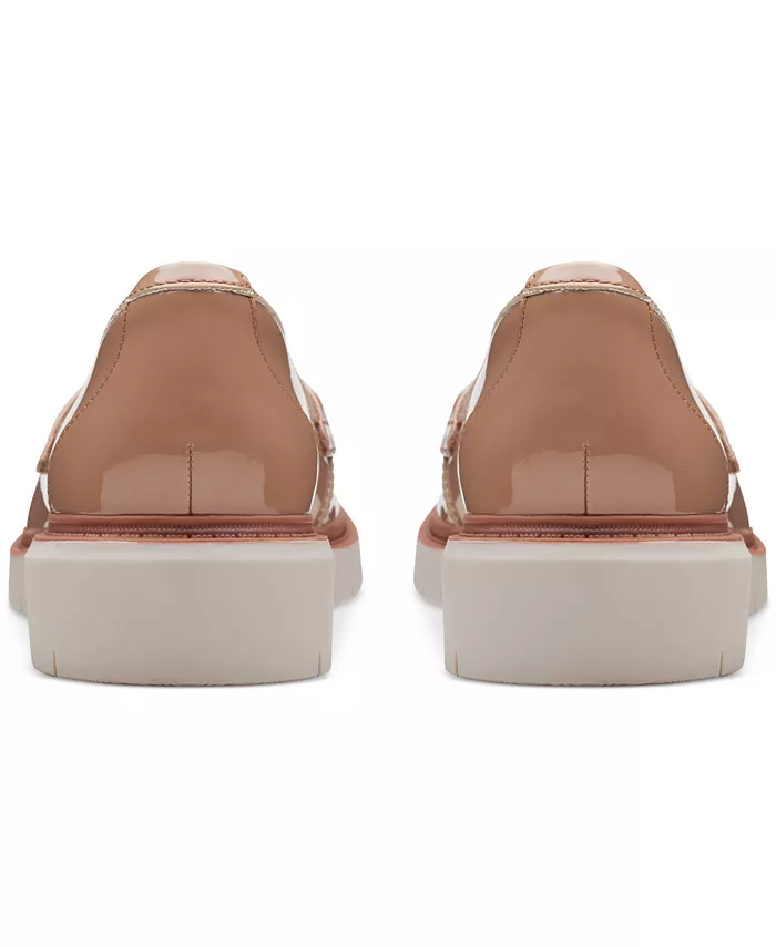 Женские удобные лоферы Westlynn Bella на массивной подошве Clarks, коричневый/бежевый — фото 3