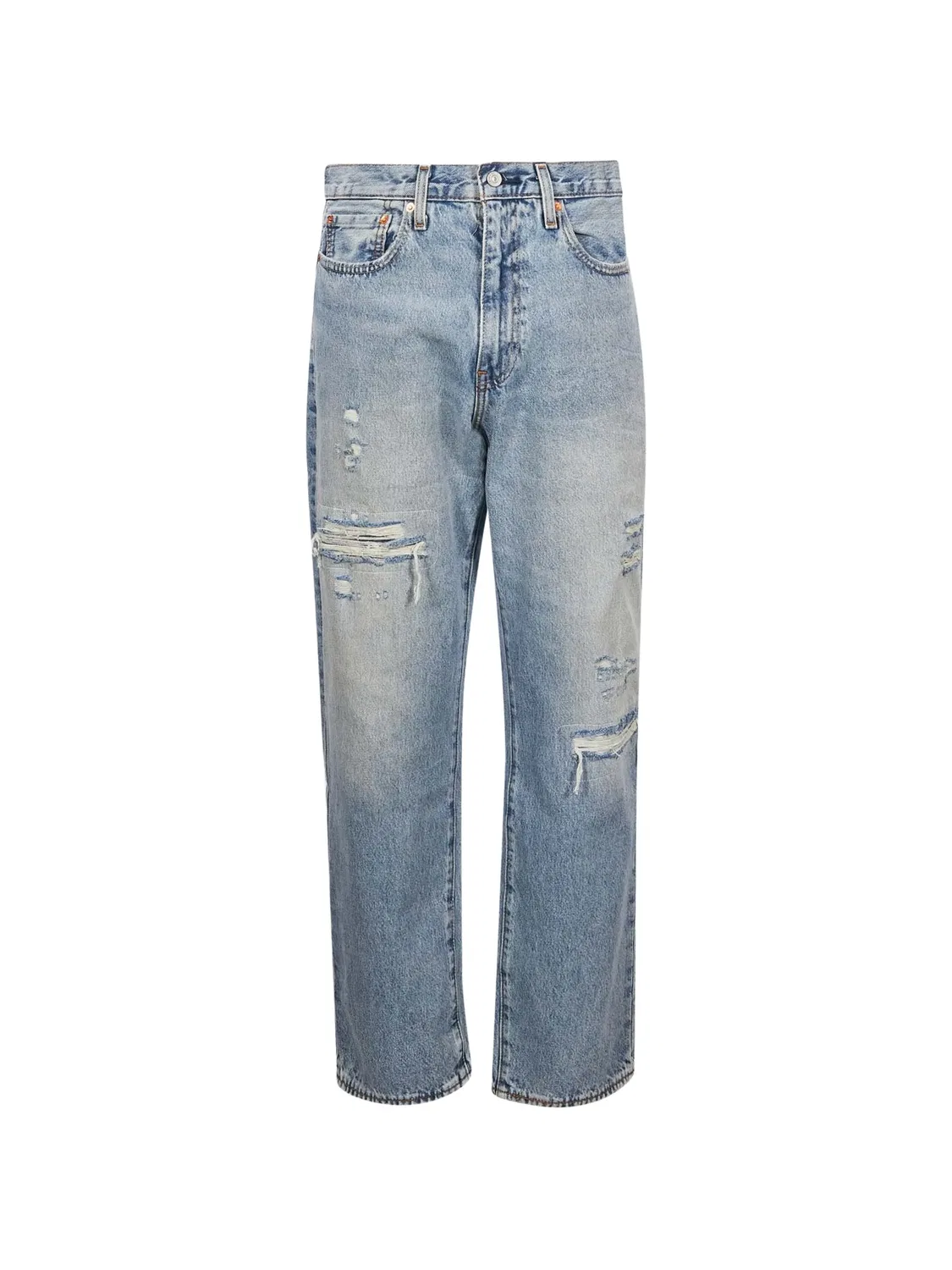 Прямые джинсы 568 с эффектом потертости Levi'S, синий