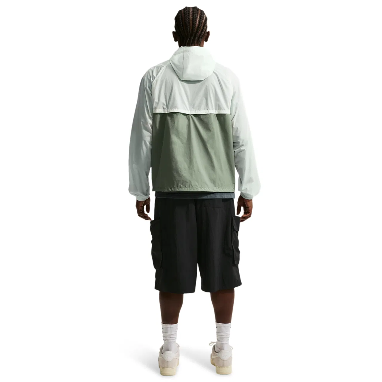 Мужская куртка Windrunner Nike, цвет Barely Green/White/Jade Horizon — фото 4
