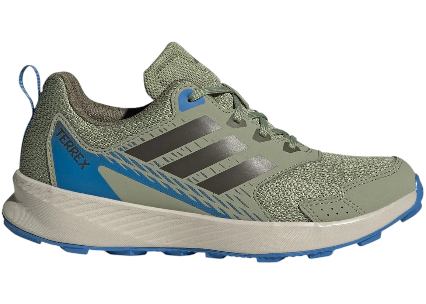 Детские кроссовки для бегу с принтом Adidas Terrex Tracefinder Trail, Tent Green/Shadow Olive/Olive Strata