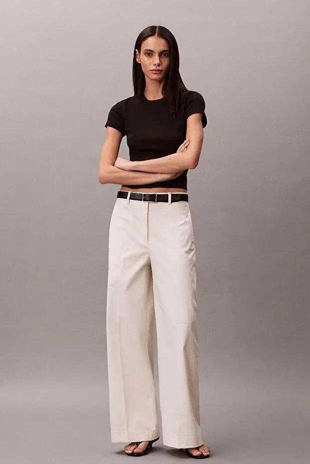 Женские брюки свободного кроя Calvin Klein, White