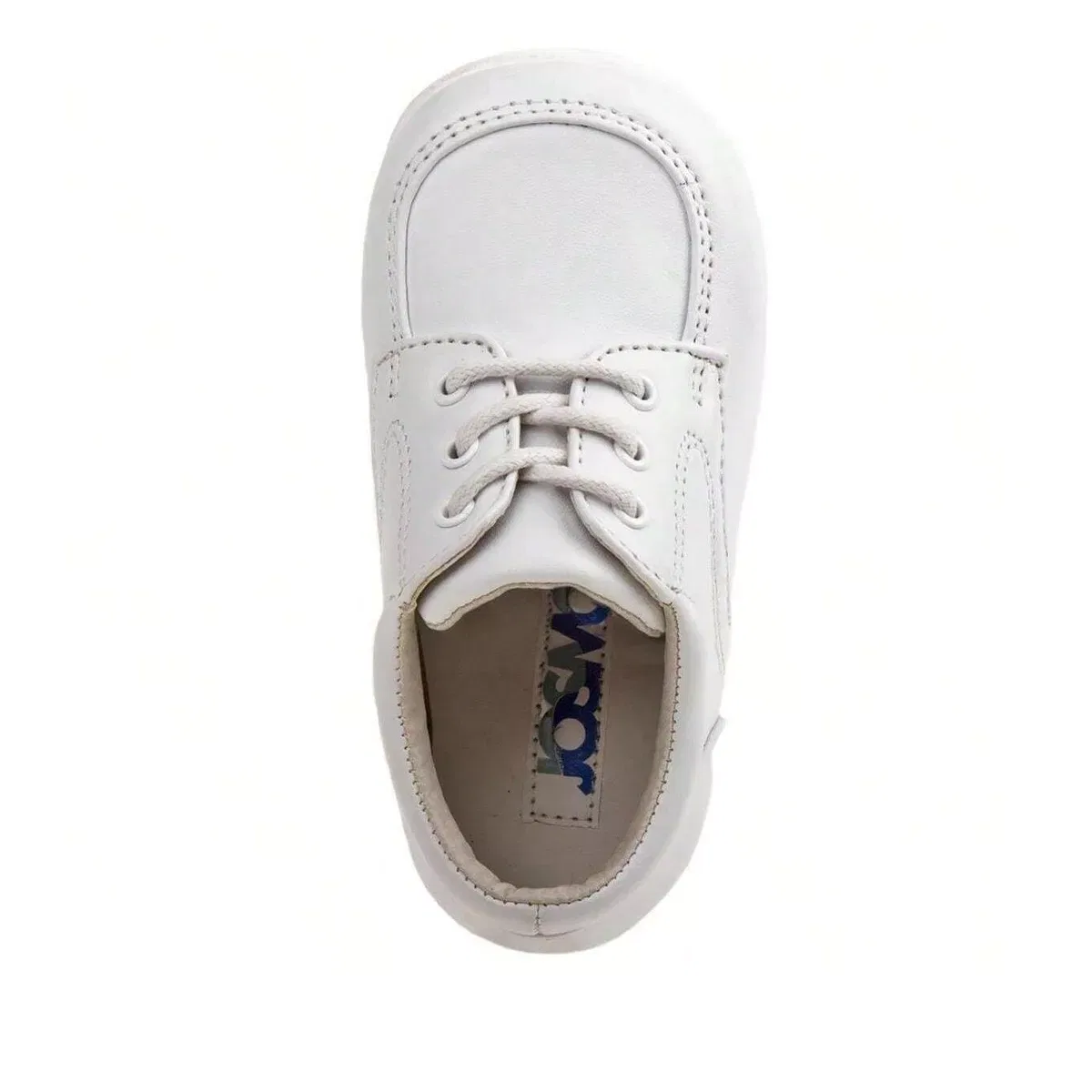Детские туфли оксфорд на шнуровке Josmo Shoes, White Patent — фото 4