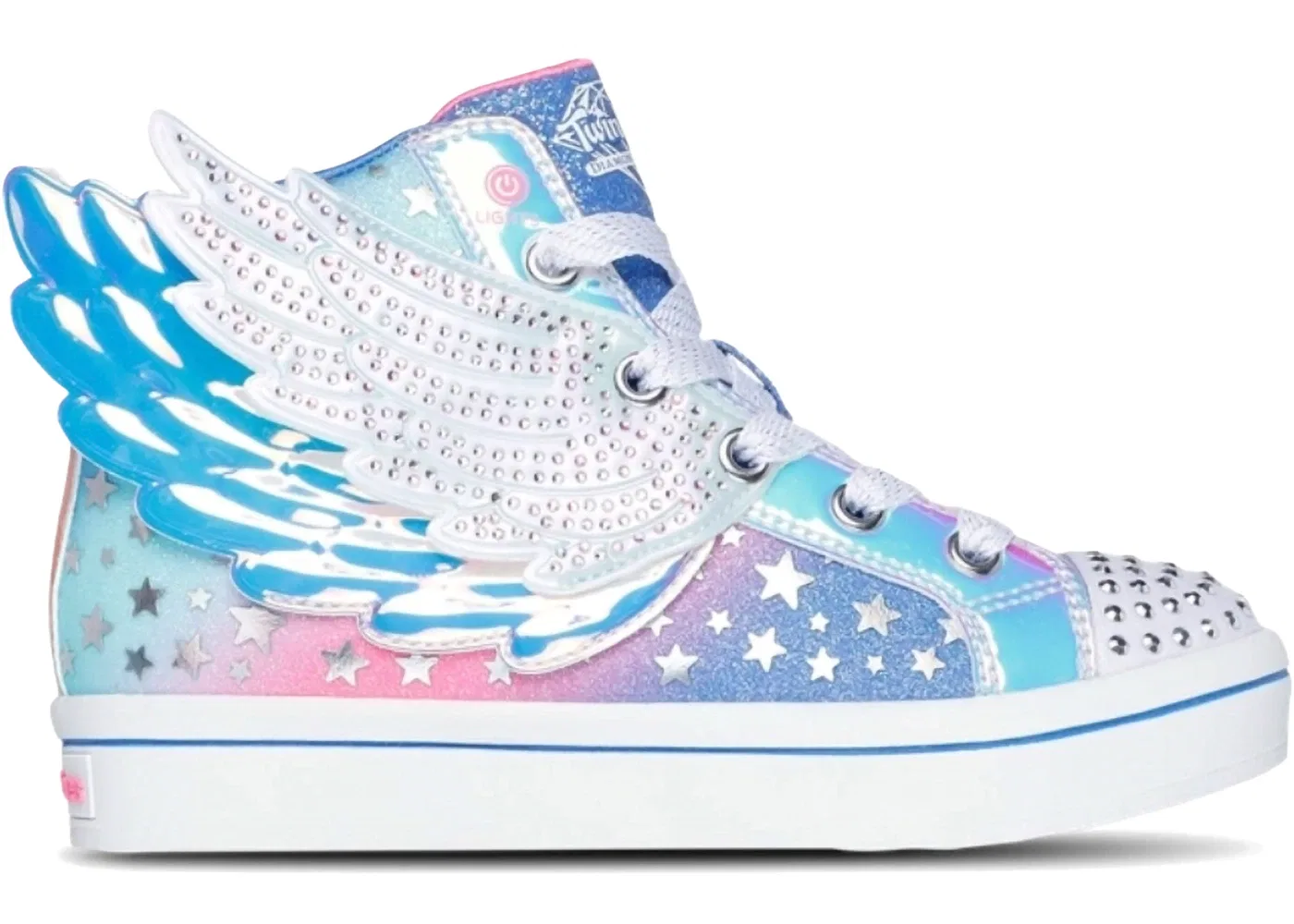 Детские кроссовки с блестящими крыльями Twi-Lites 2.0 Skechers, фиолетовый/розовый
