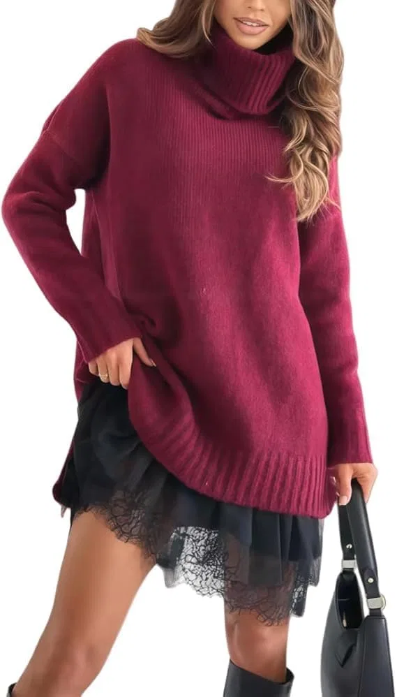 Женский комплект из свитера и мини-платья с кружевной отделкой, Rose Red