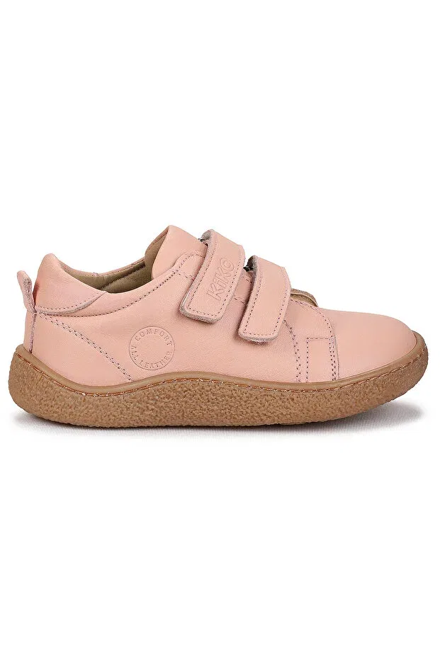 Детские кроссовки для девочек кожаные Kiko Kids, Powder — фото 4
