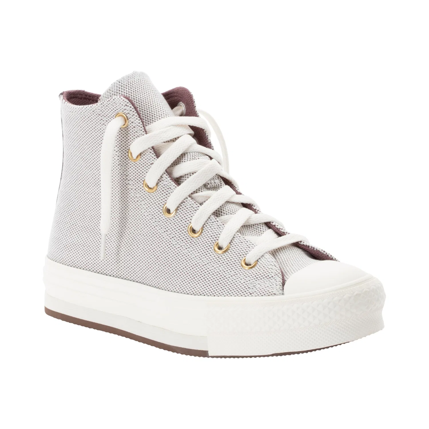 Детские кроссовки на платформе Chuck Taylor All Star Eva Lift Platform Gold Luxe Converse, Trail Mixed/Egret/Gold
