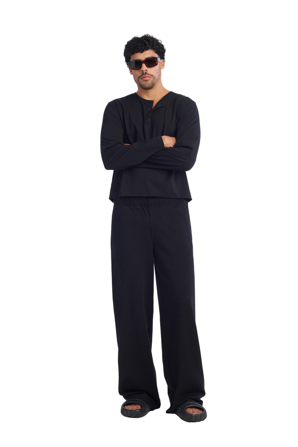 Брюки-джоггеры Zara Benito Antonio Collection Relaxed Fit, черный