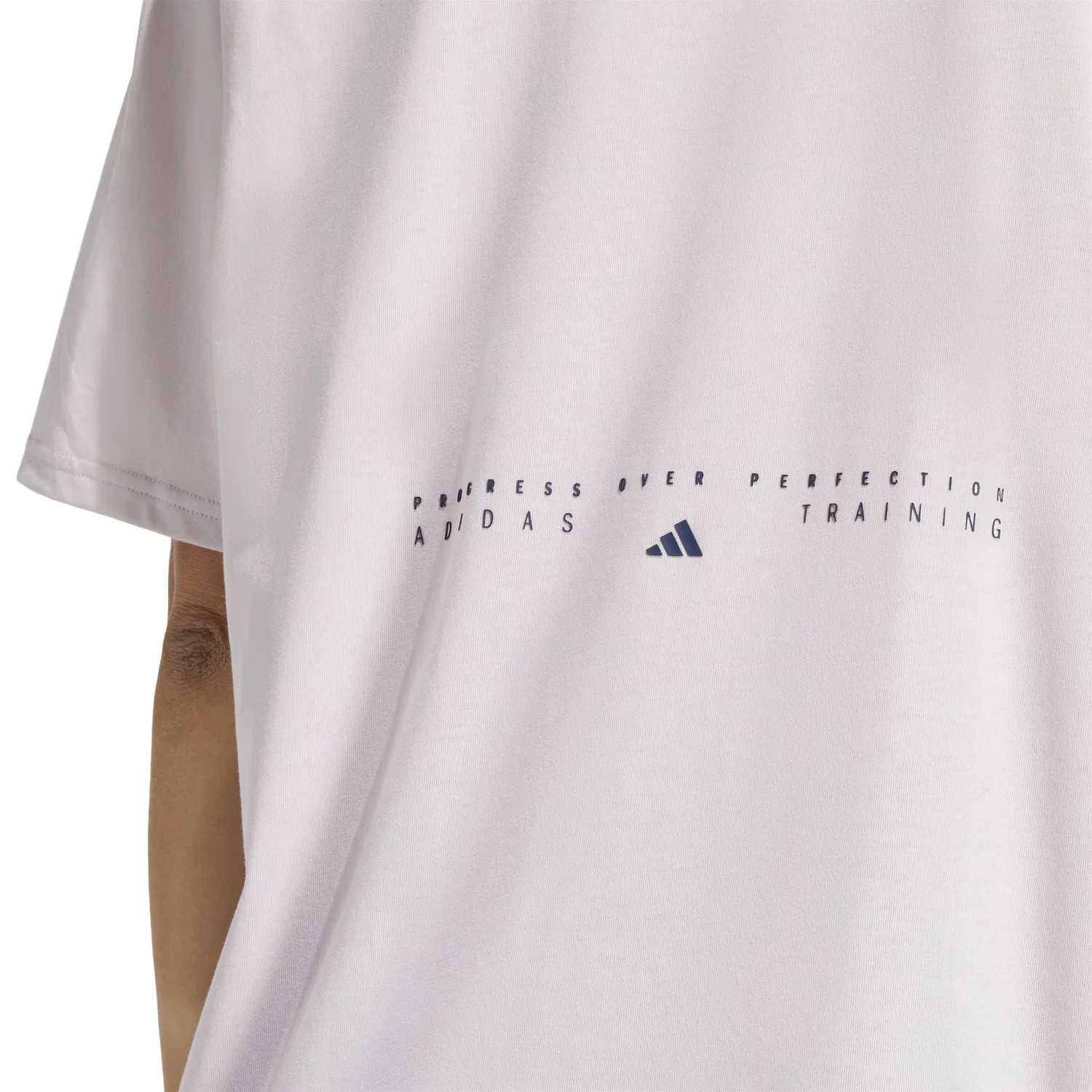 Женское свободное футболка Adidas, белый — фото 4