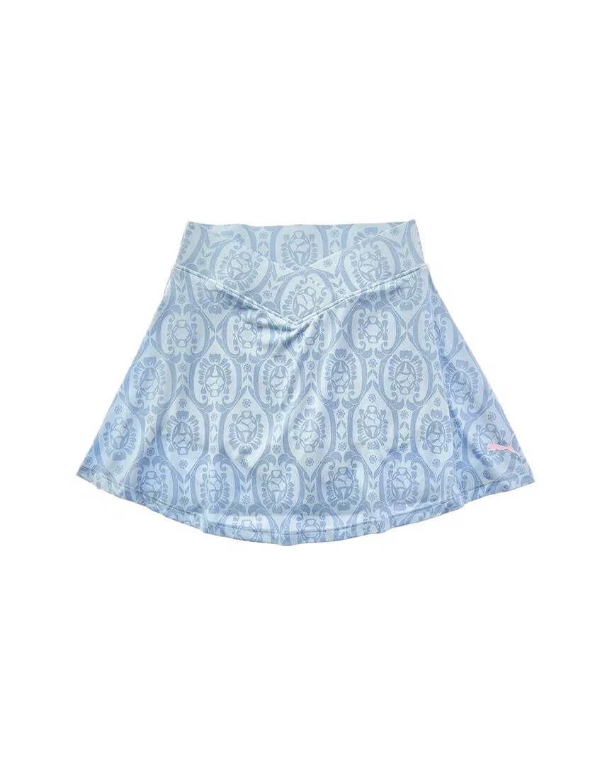 Детская юбка-шорты с принтом и кружевом PUMA Lace Pack Printed Skort, синий — фото 2