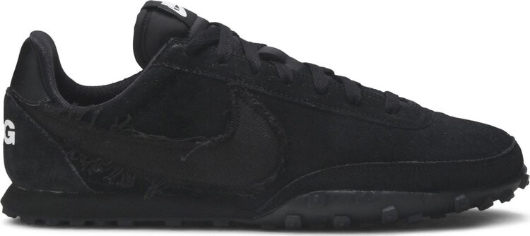 

Кроссовки Nike Comme des Garçons x Waffle Racer 'Black', черный