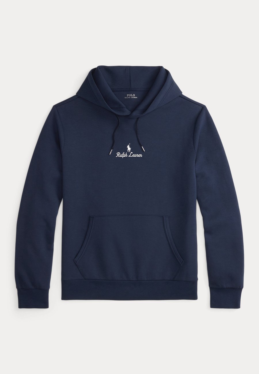 Толстовка Polo Ralph Lauren LOGO DOUBLE-KNIT HOODIE, Aviator Navy/Dark Blue — фото 4