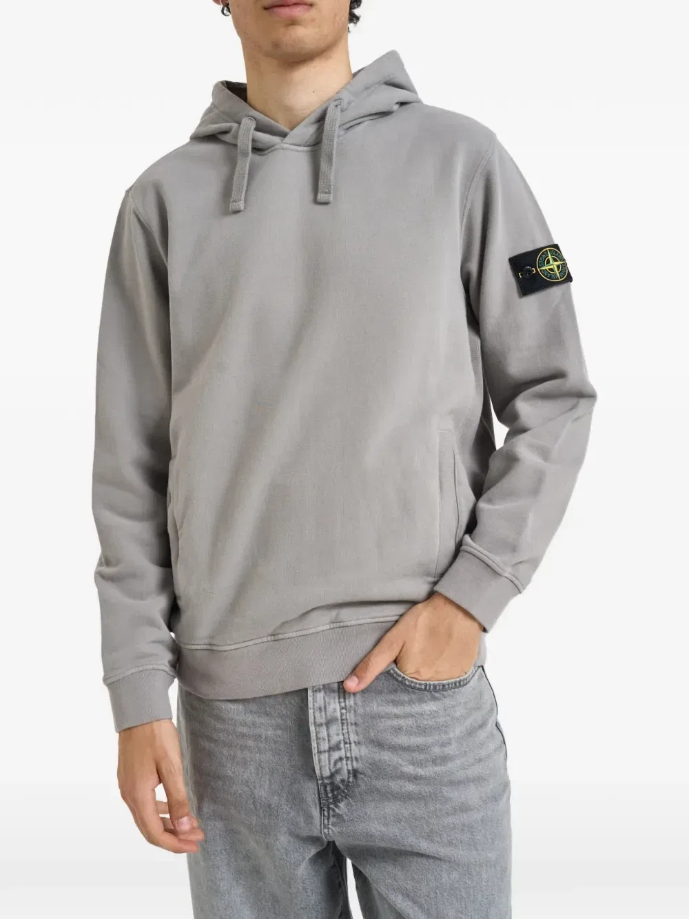 Толстовка 6100048 из органического хлопка Stone Island, серый