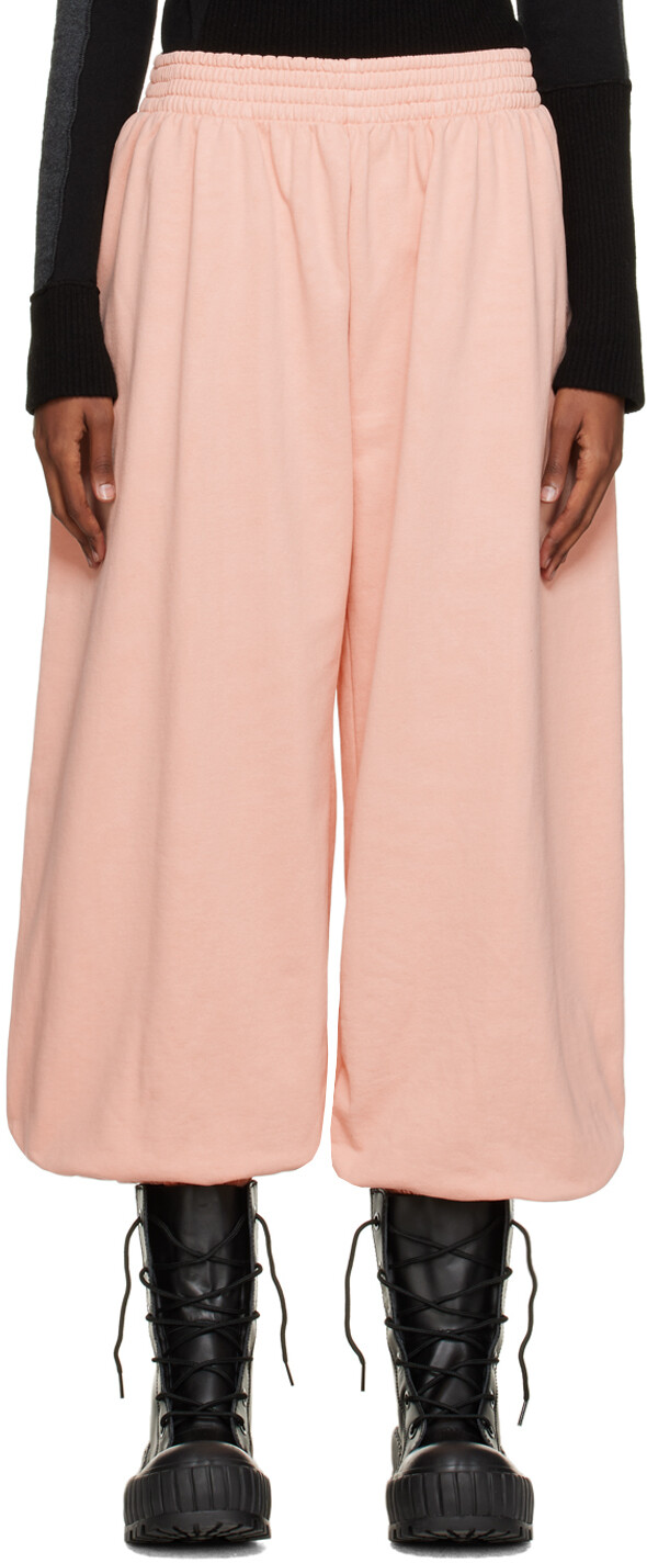 

Розовые брюки-кюлоты Balloon Leg Lounge MM6 Maison Margiela, Розовый;красный, Розовые брюки-кюлоты Balloon Leg Lounge MM6 Maison Margiela