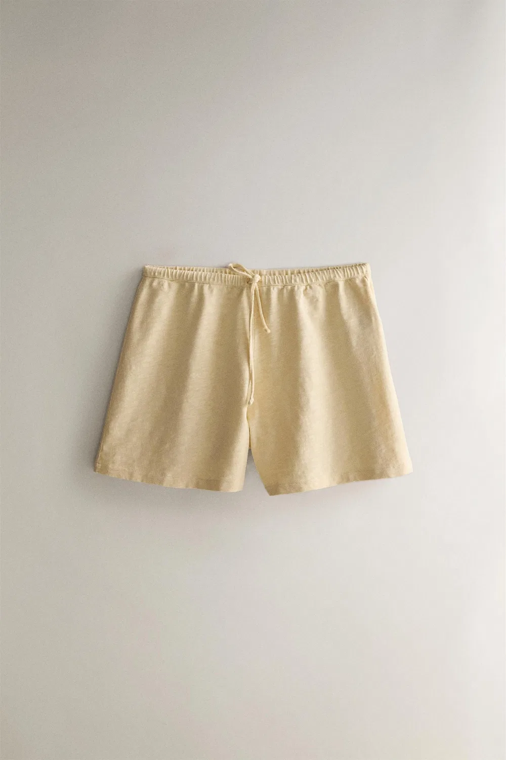 Хлопковые шорты ZARA, Light yellow
