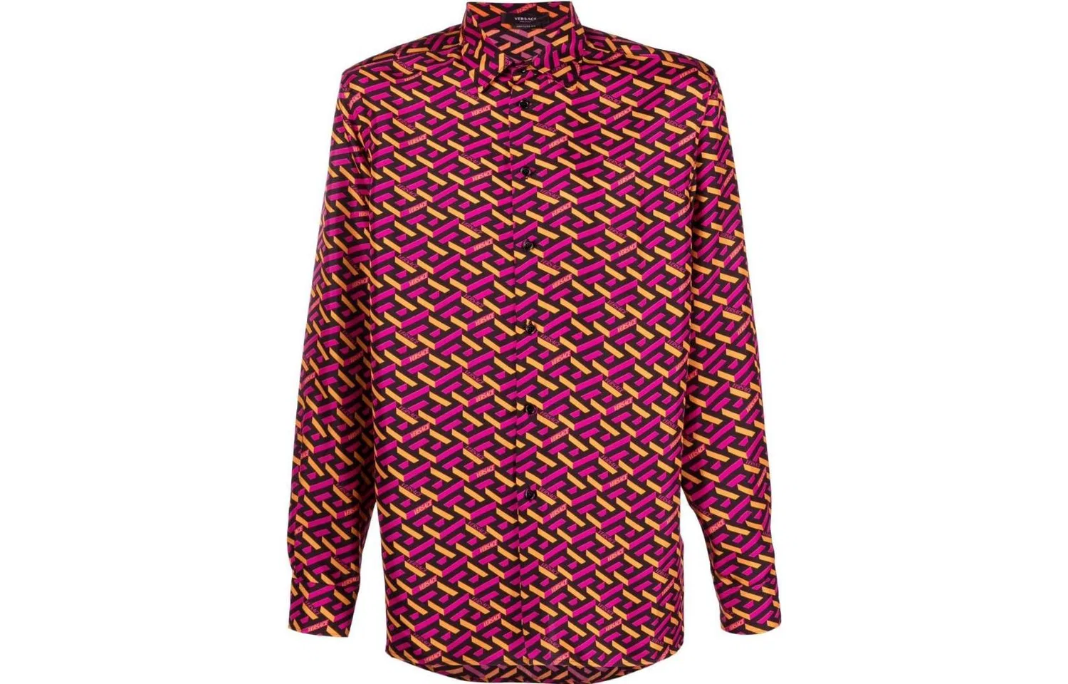 Мужская классическая рубашка с воротником Magenta VERSACE, Magenta