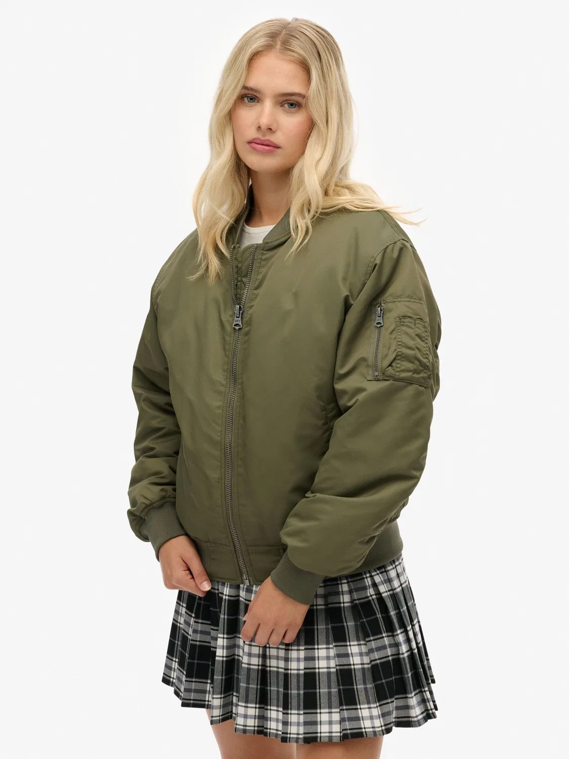 Бомбер MA1 Superdry, зеленый