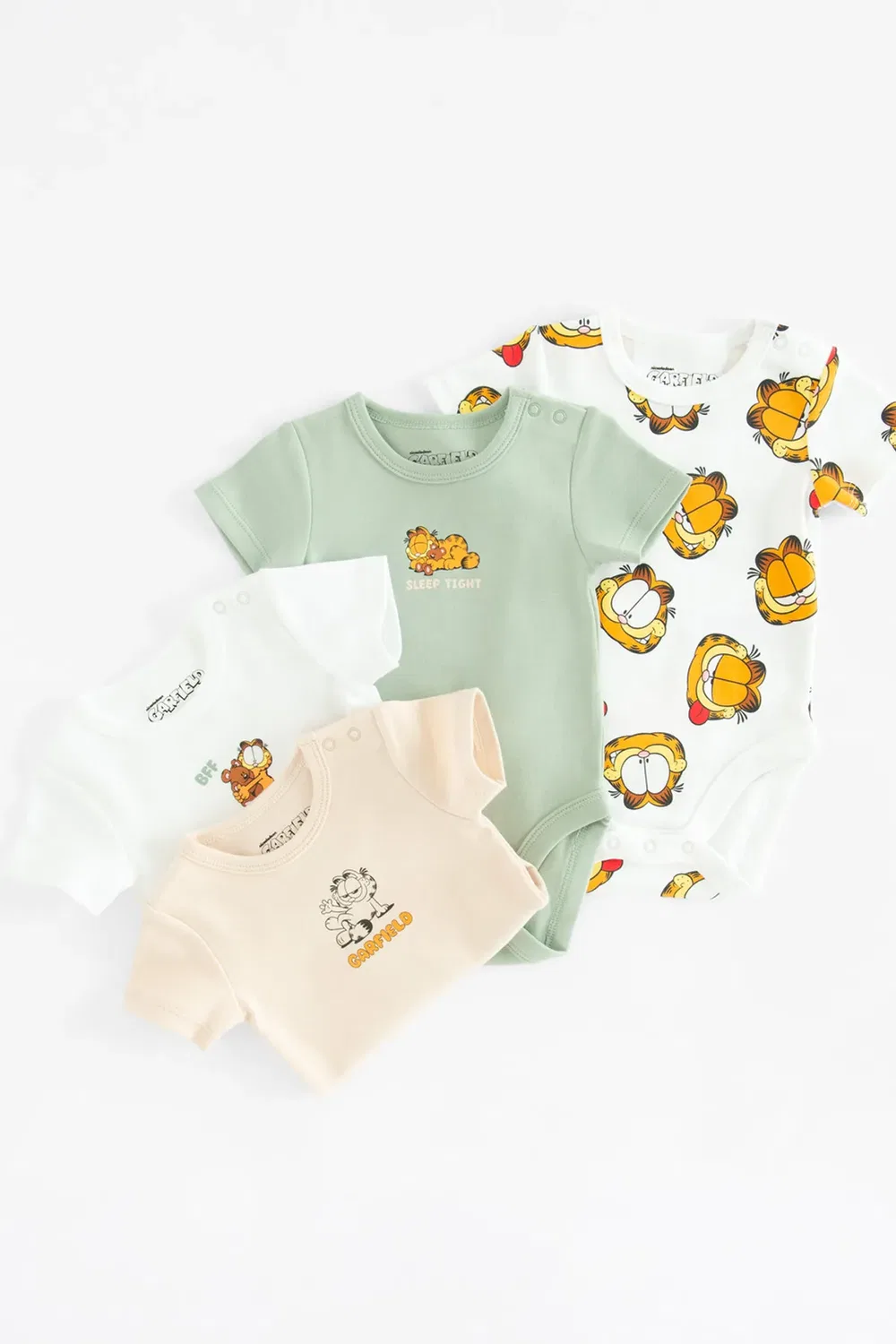 Детский комплект боди с коротким рукавом 4-Pack Cool Club, Mint