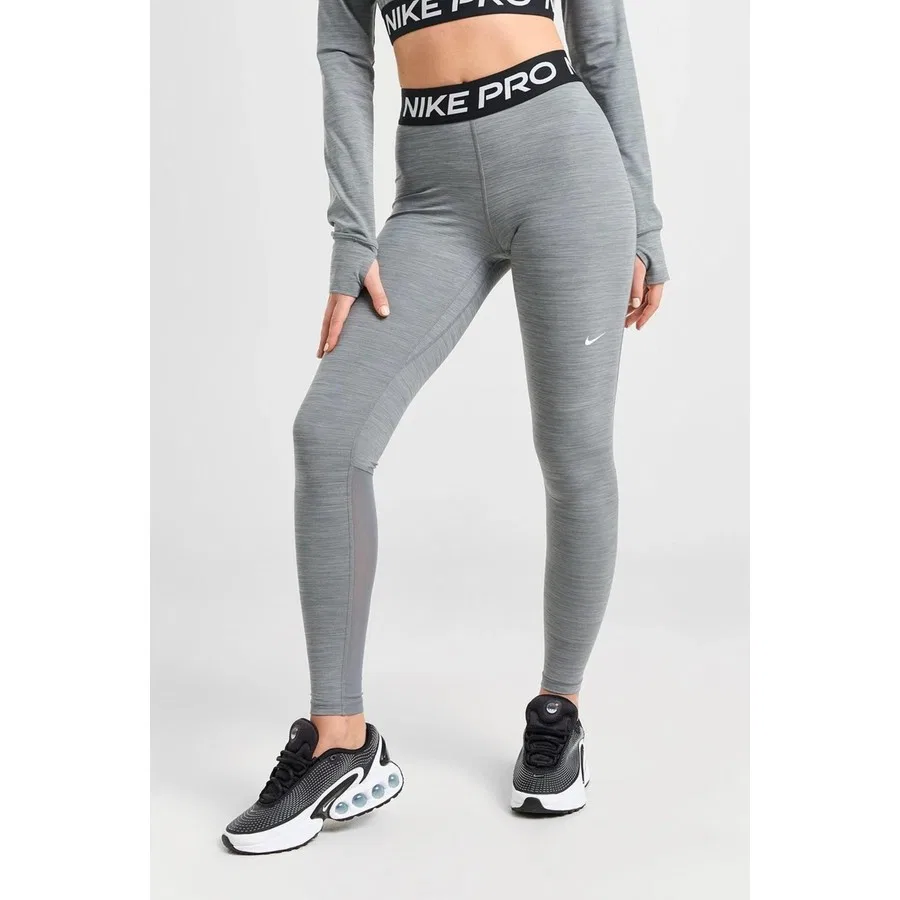 Женские леггинсы с принтом Pro 365 Dri Fit Nike, Серый меланж