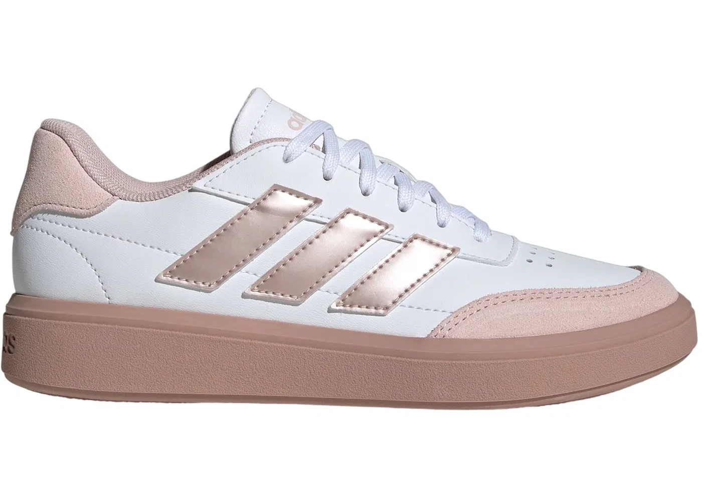 Детские кроссовки Lifestyle Adidas Courtblock, Cloud White Sandy Pink Met. Sandy Pink