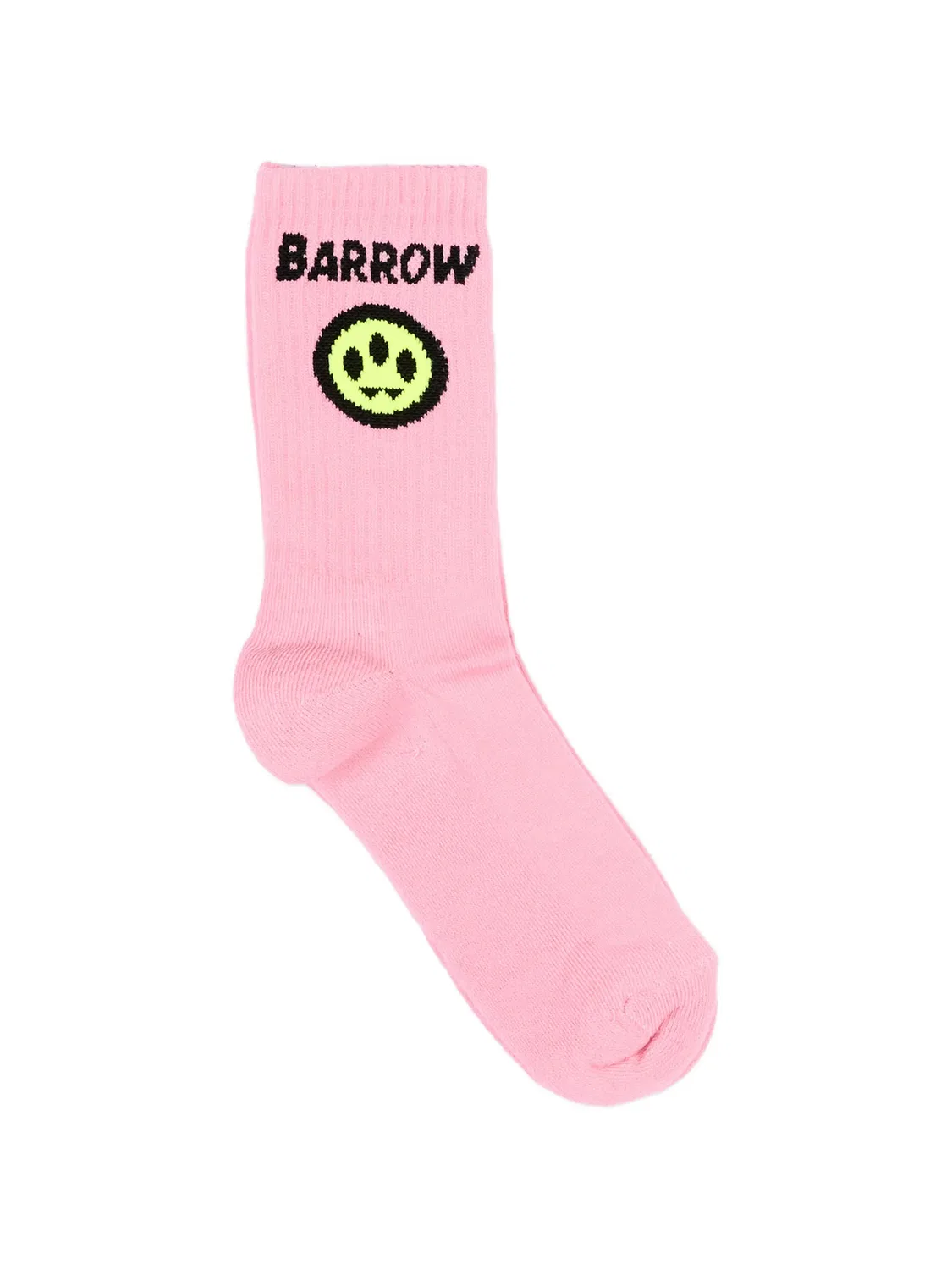 Носки с отделкой в рубчик и логотипом Barrow Kids, розовый