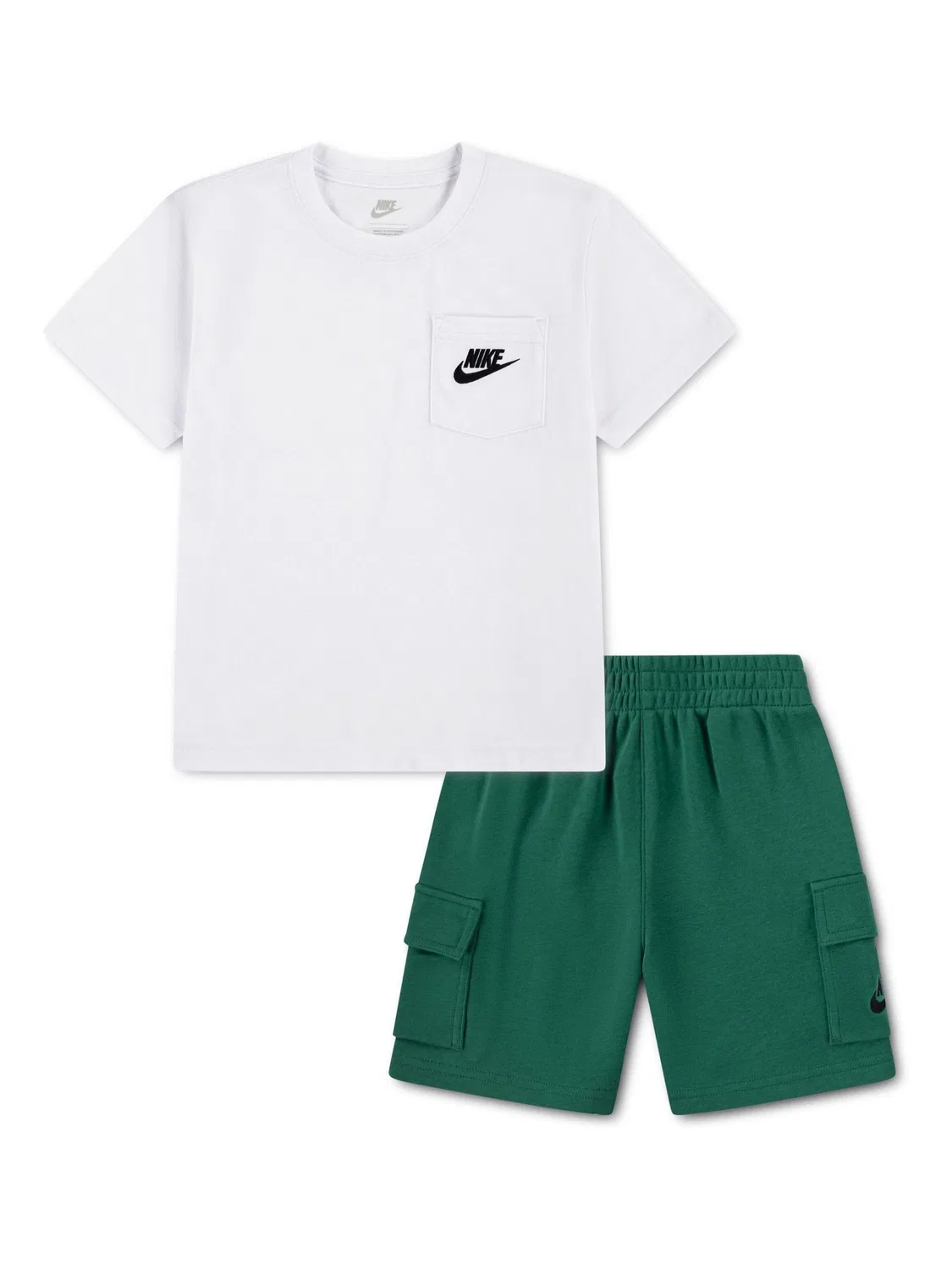 Комплект футболка с шортами, зеленый Nike