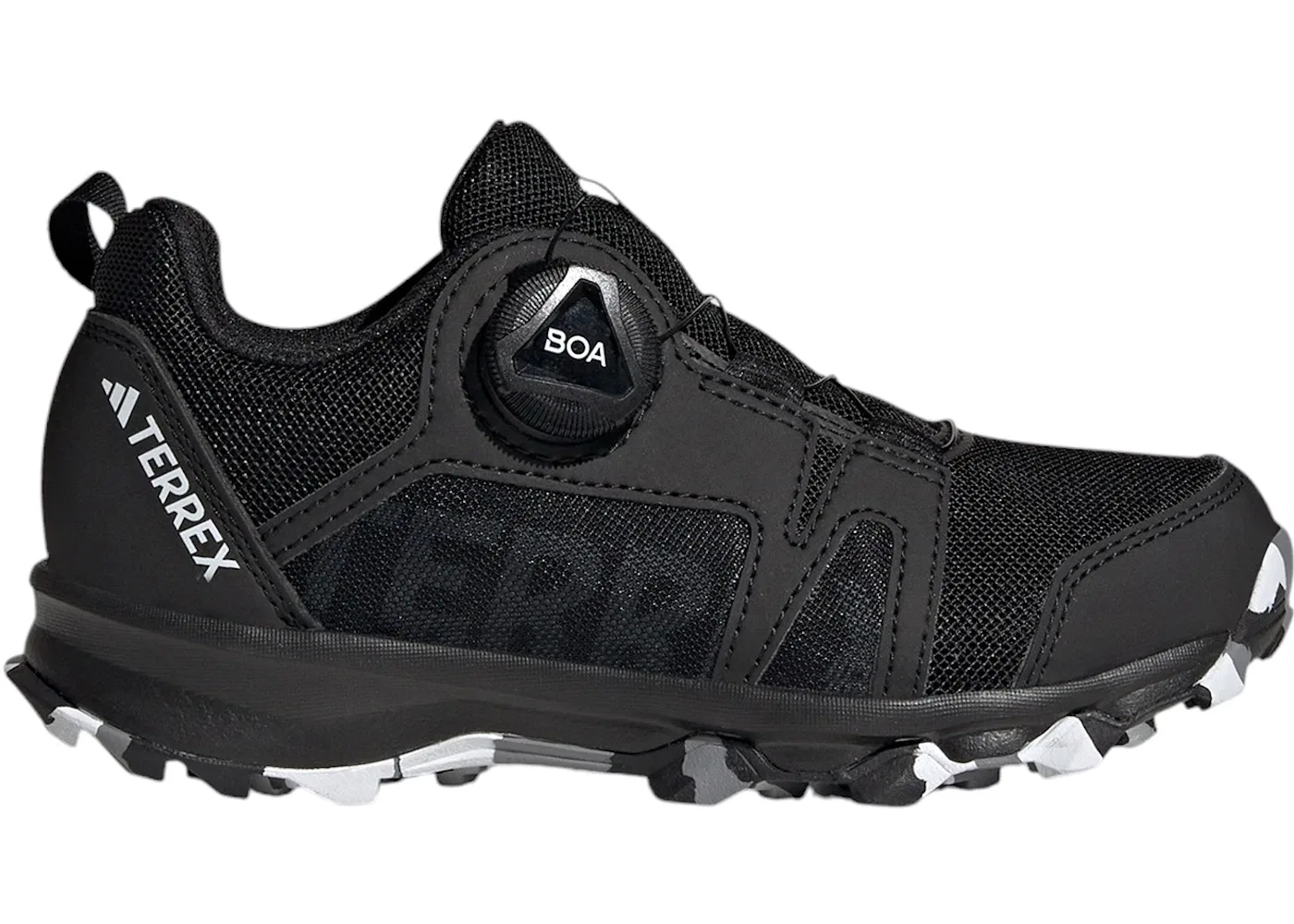 Детские кроссовки для бегу с системой BOA Adidas Terrex Agravic BOA Trail, Core Black Cloud White Grey Three