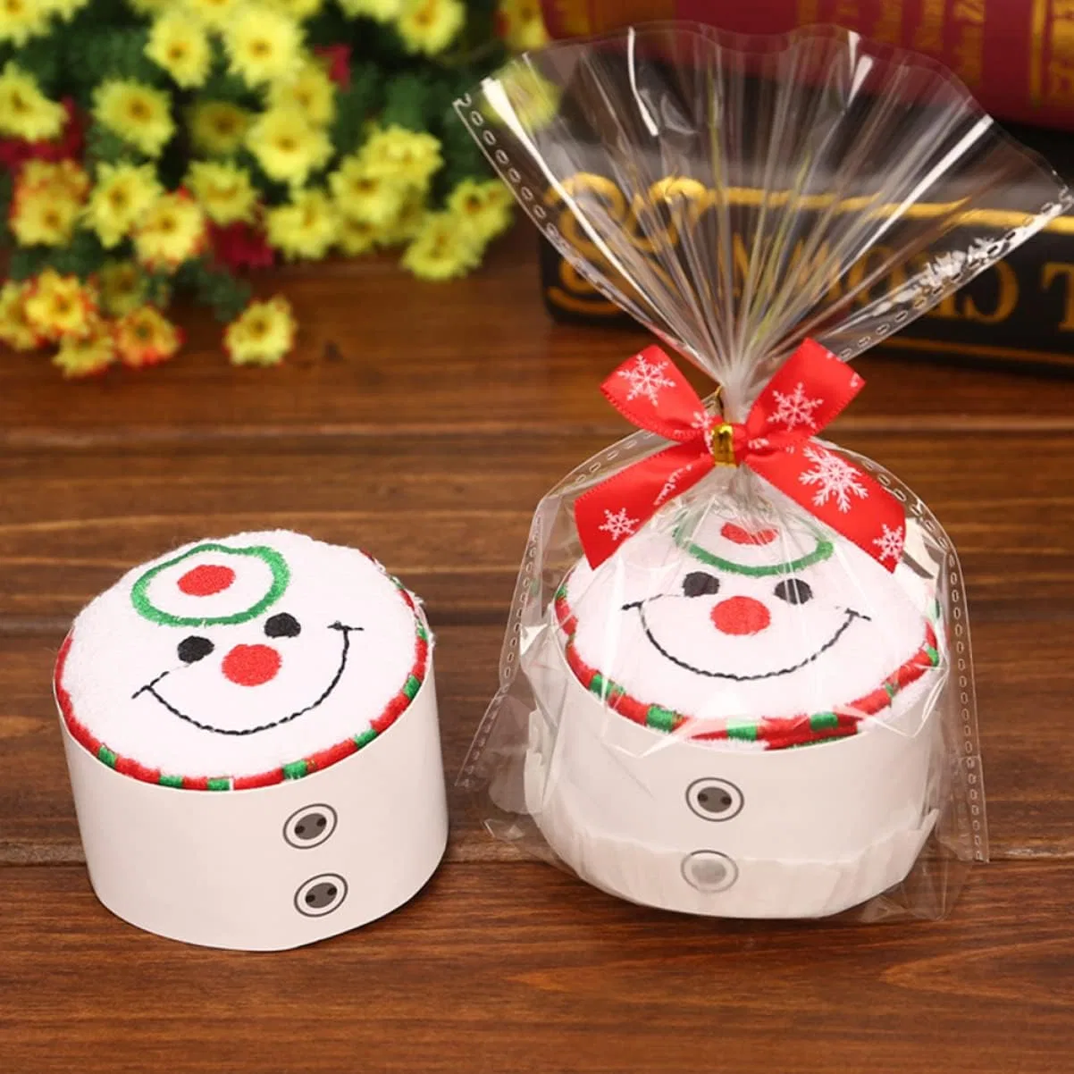 Полотенца для лица, Christmas, Zerodeko, 3 шт, 30x30 см — фото 3