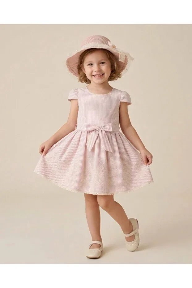 Детское платье для девочек полосатое Ege Bebek, Rose Dry