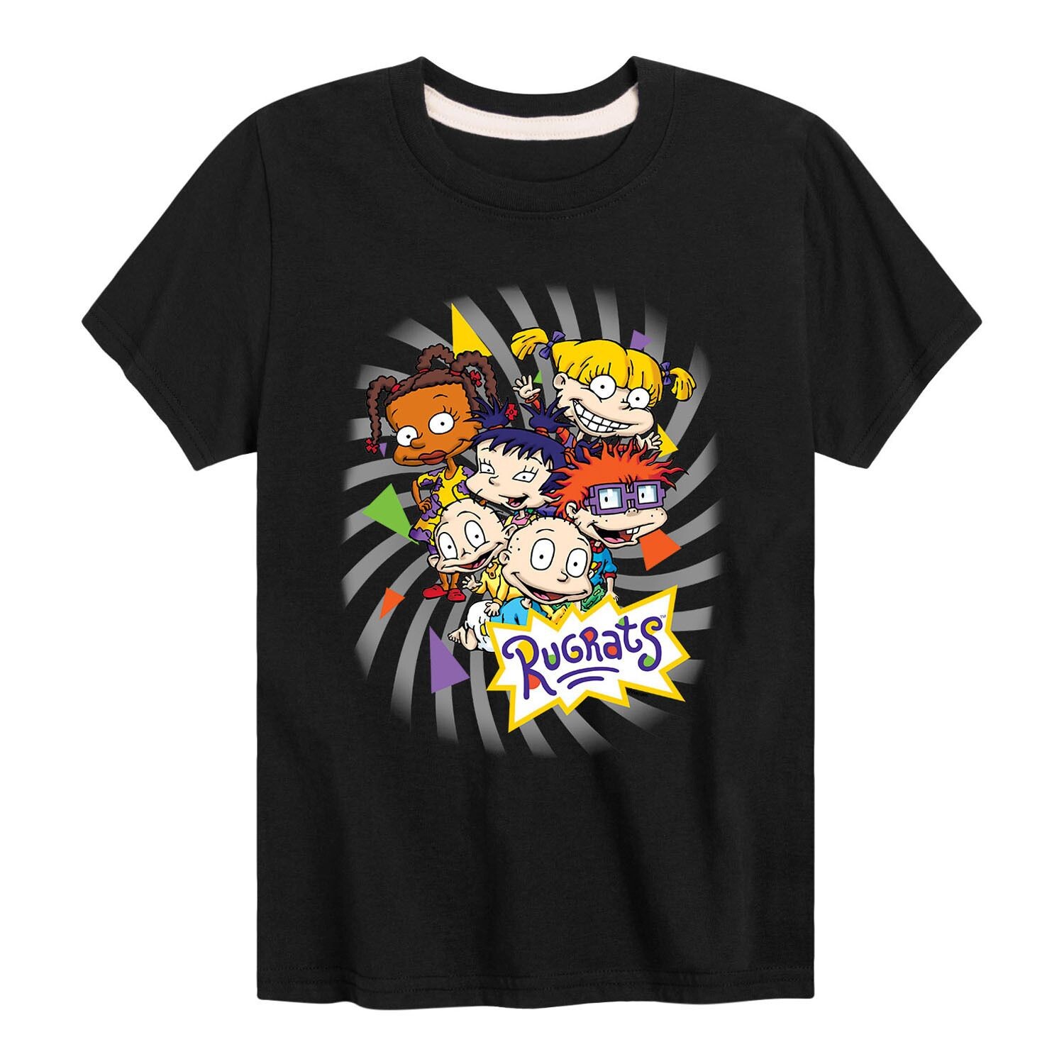 

Футболка с рисунком Rugrats для мальчиков 8–20 лет Nickelodeon, черный