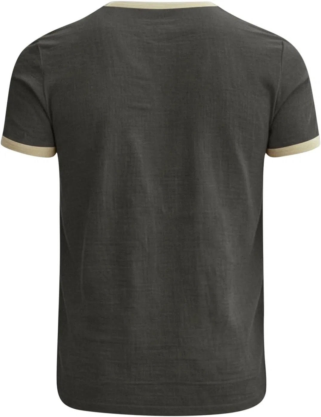 Мужская свободная футболка из льна с коротким рукавом Beach Linen Shirts, Dark Gray — фото 4