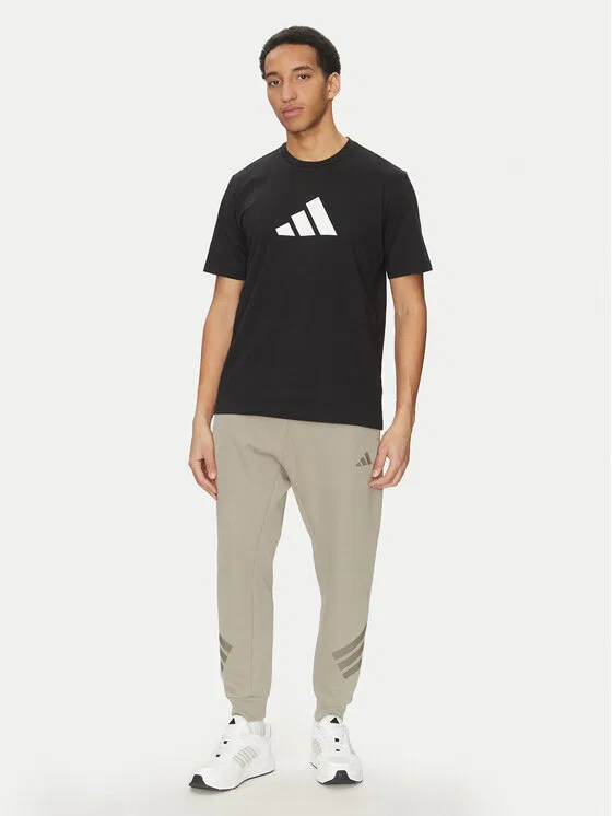 Футболка regular fit Future Icons 3 Bar Logo Adidas, черный — фото 2