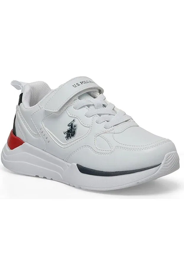 Детские кроссовки для девочек с ортопедической стелькой U.S. Polo Assn., White — фото 2