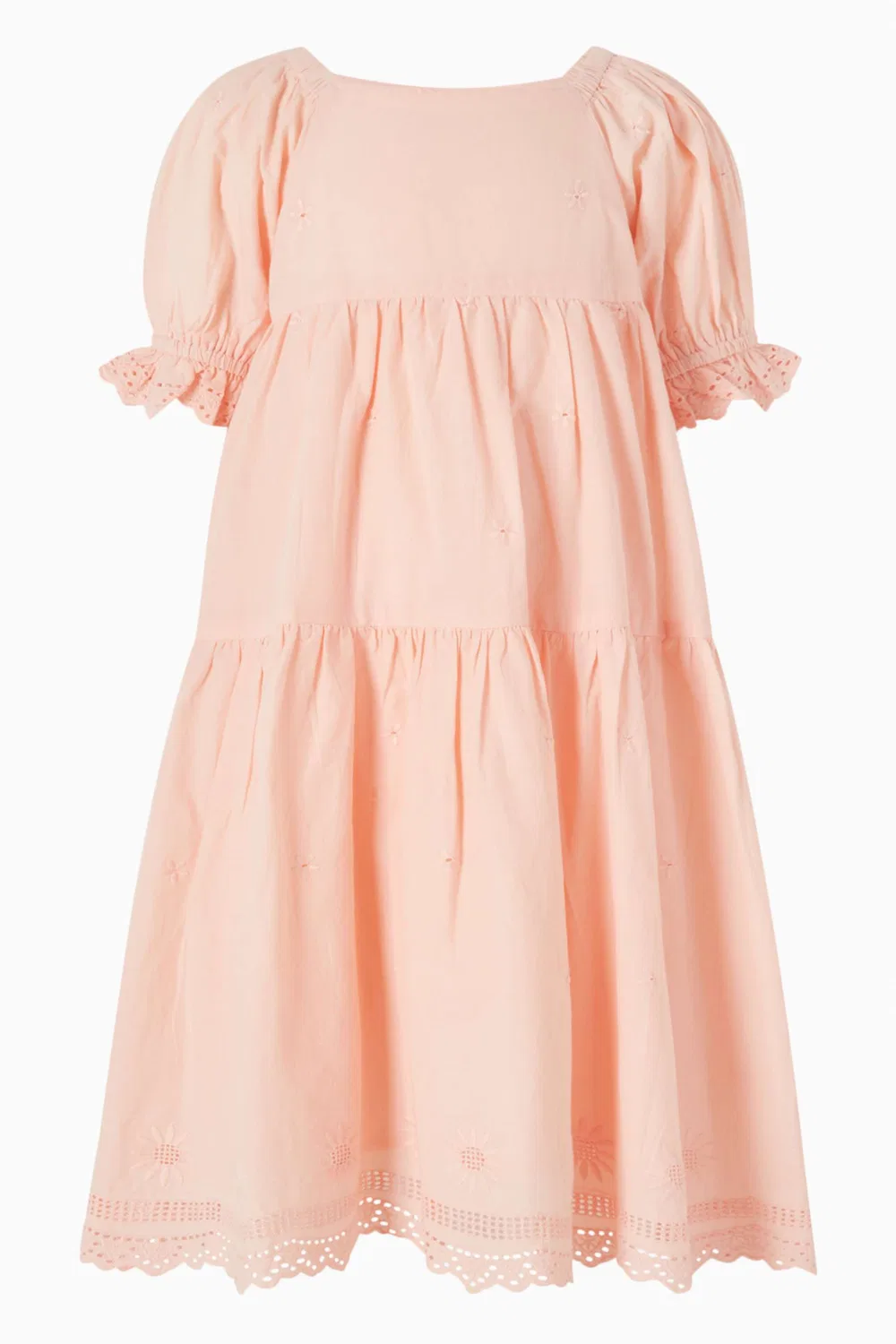 Платье с пышными рукавами хлопковое Bonton