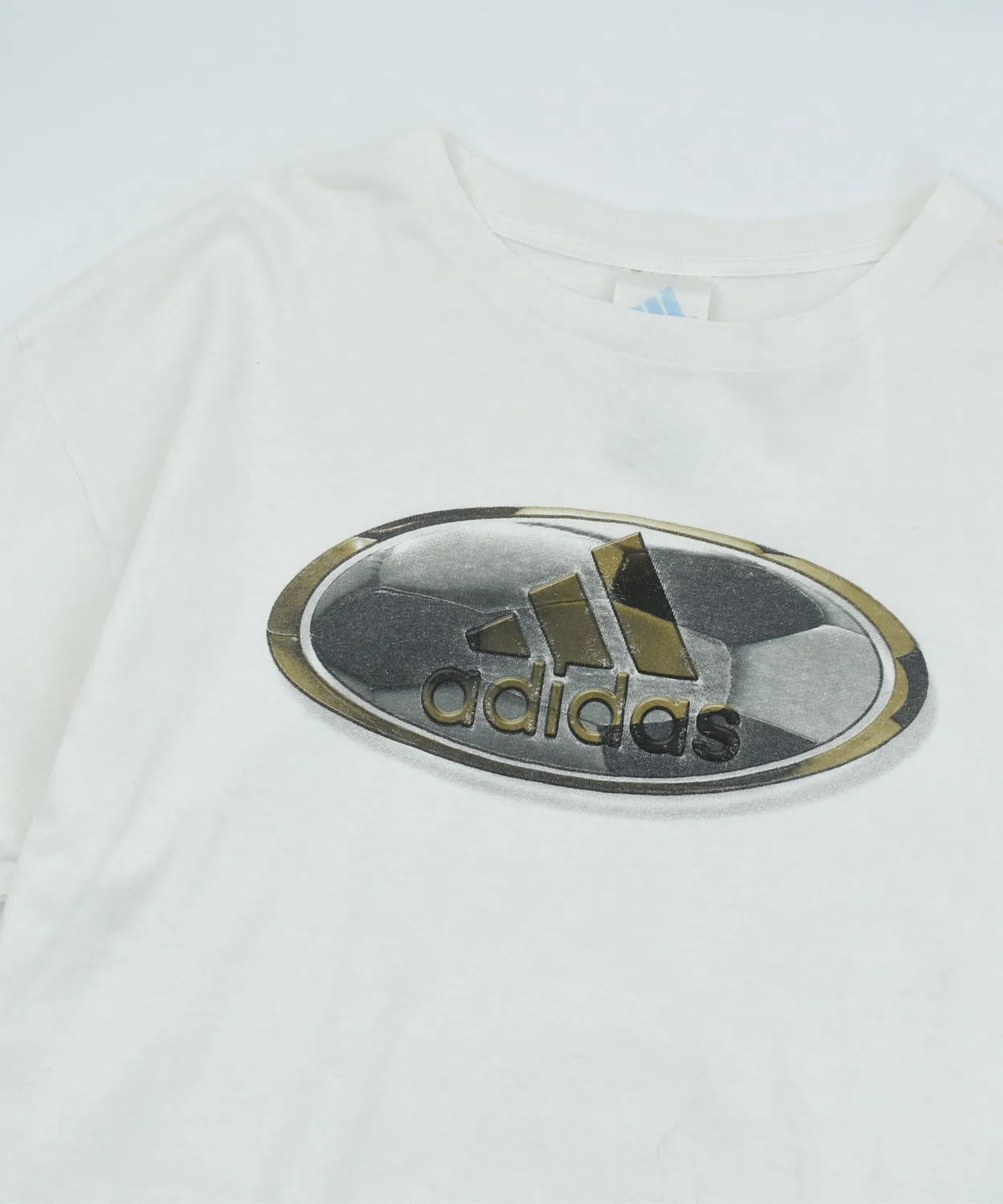 Футболка с принтом Adidas Logo T-Shirt, Белая — фото 2