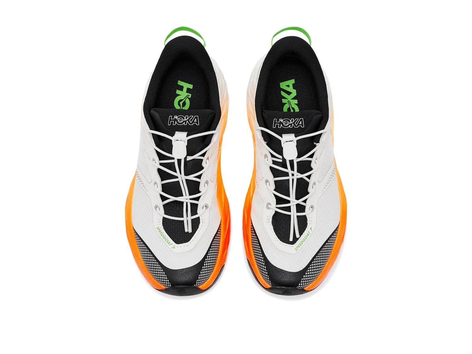 Кроссовки Speedgoat 7 (для больших детей) Hoka Kids, Frost/Neon Tangerine — фото 3