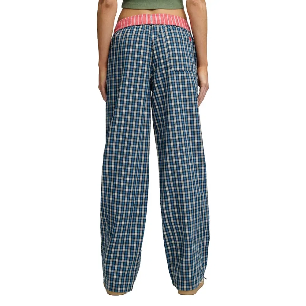 Брюки Mini Check Cotton Superdry, синий — фото 2