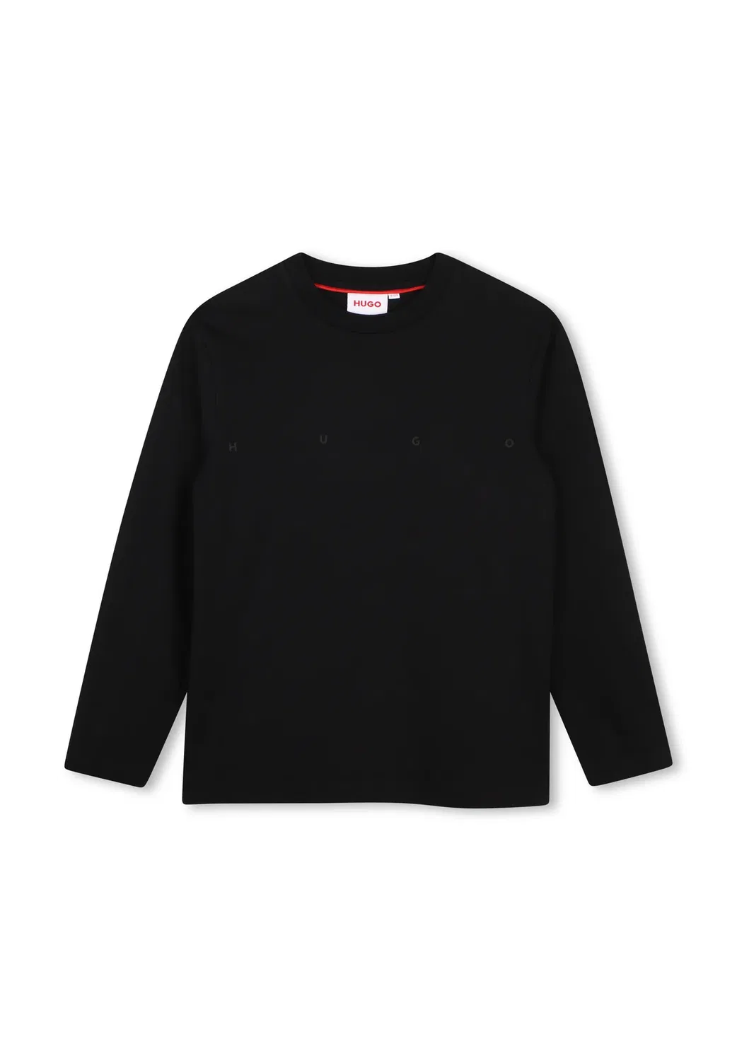 Футболка с длинным рукавом - топ с длинным рукавом Hugo Kids, Black