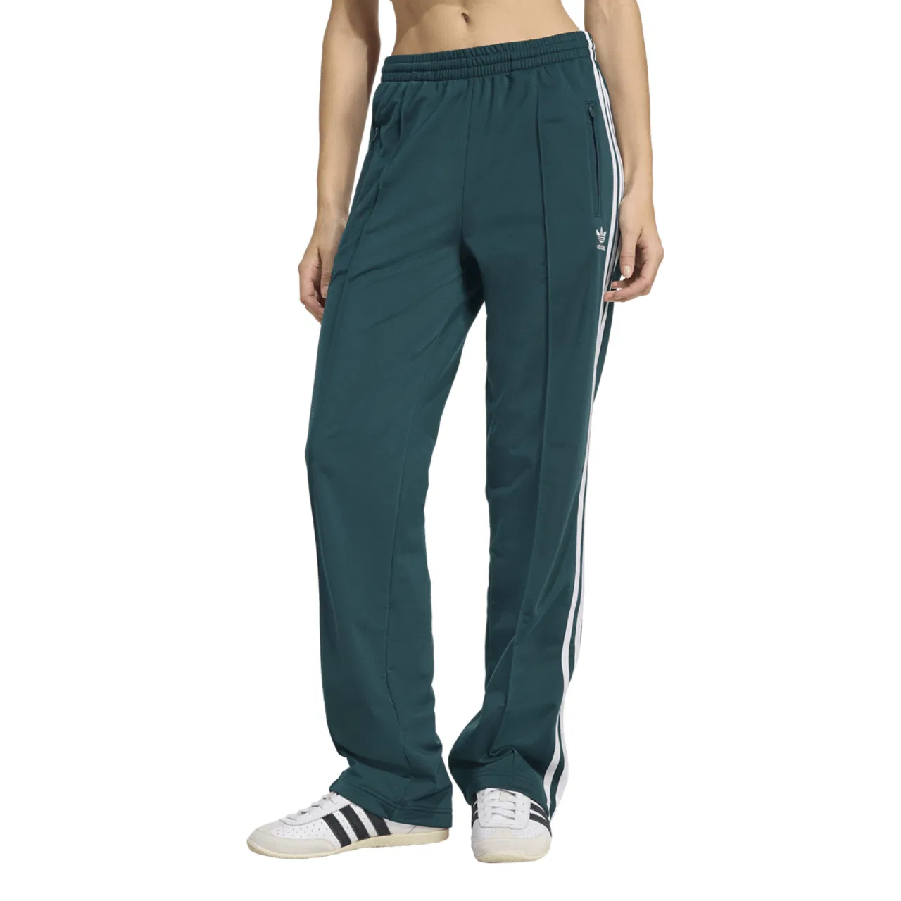 Женские спортивные штаны свободного кроя Firebird Track Pants adidas, Aurora Ivy/White