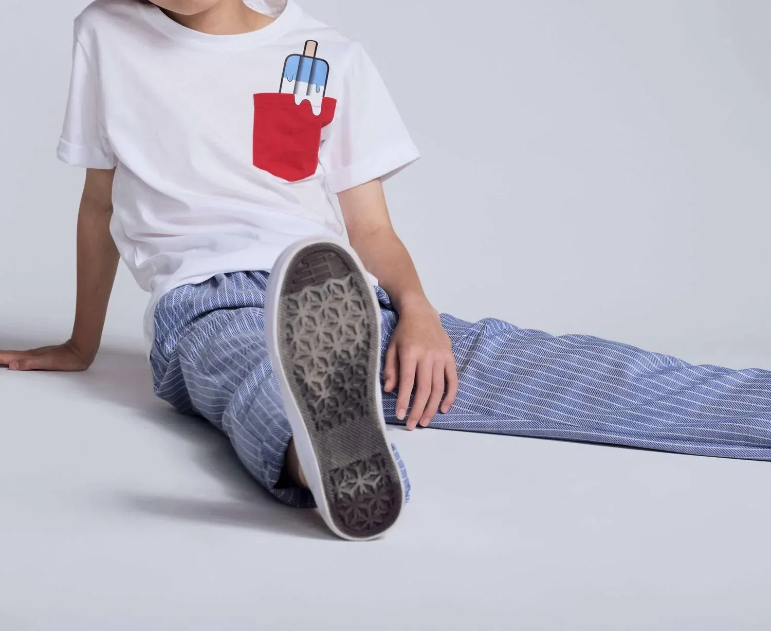 Детская футболка для мальчиков с принтом Popsicle Day Trip Tee Appaman, White — фото 3