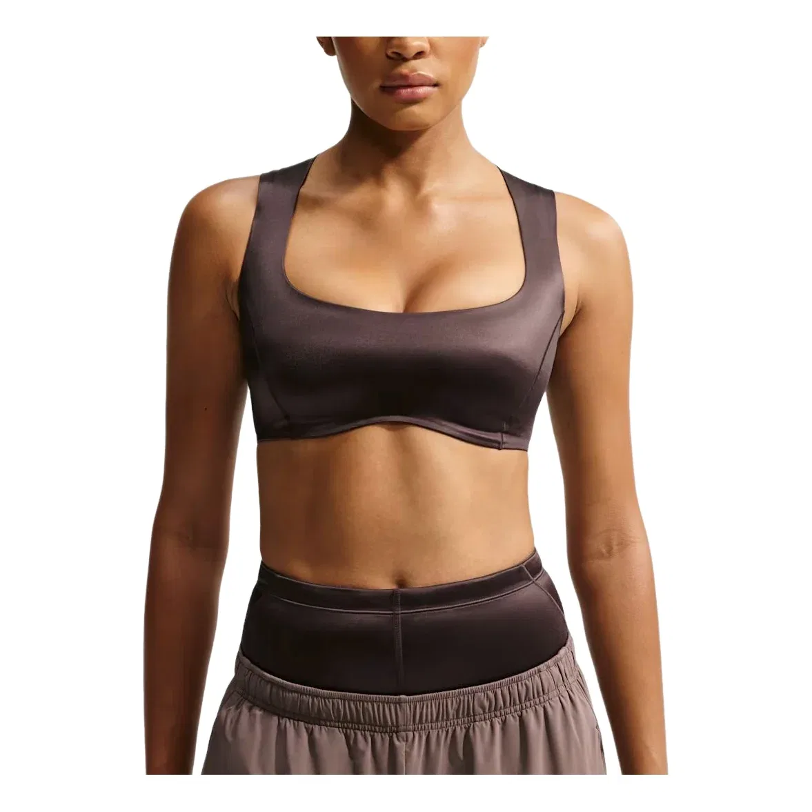 Бюстгальтер SKIMS Satin Shine Open-Scoop Bra 'Resin' Nike, Resin