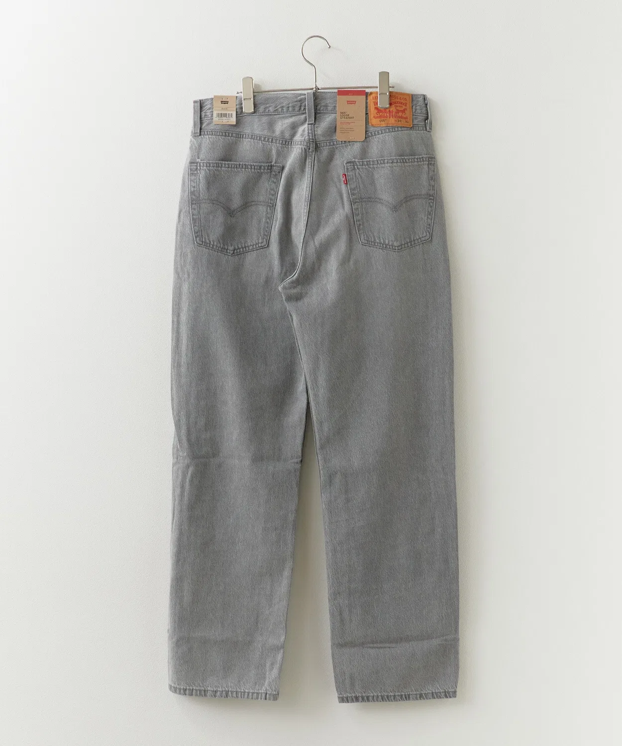 Мужские джинсы свободного кроя Levi's 565 Loose Straight Lightweight Denim, Light Black — фото 3
