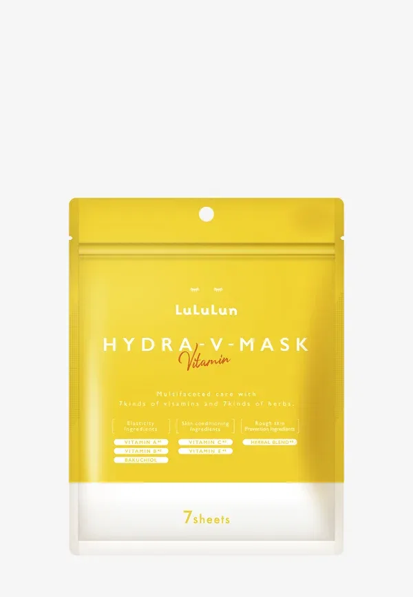 Набор из 7 тканевых масок Hydra V-mask с витаминами Lululun
