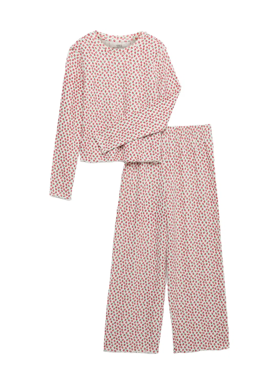 Пижама Marks & Spencer красного и белого цвета