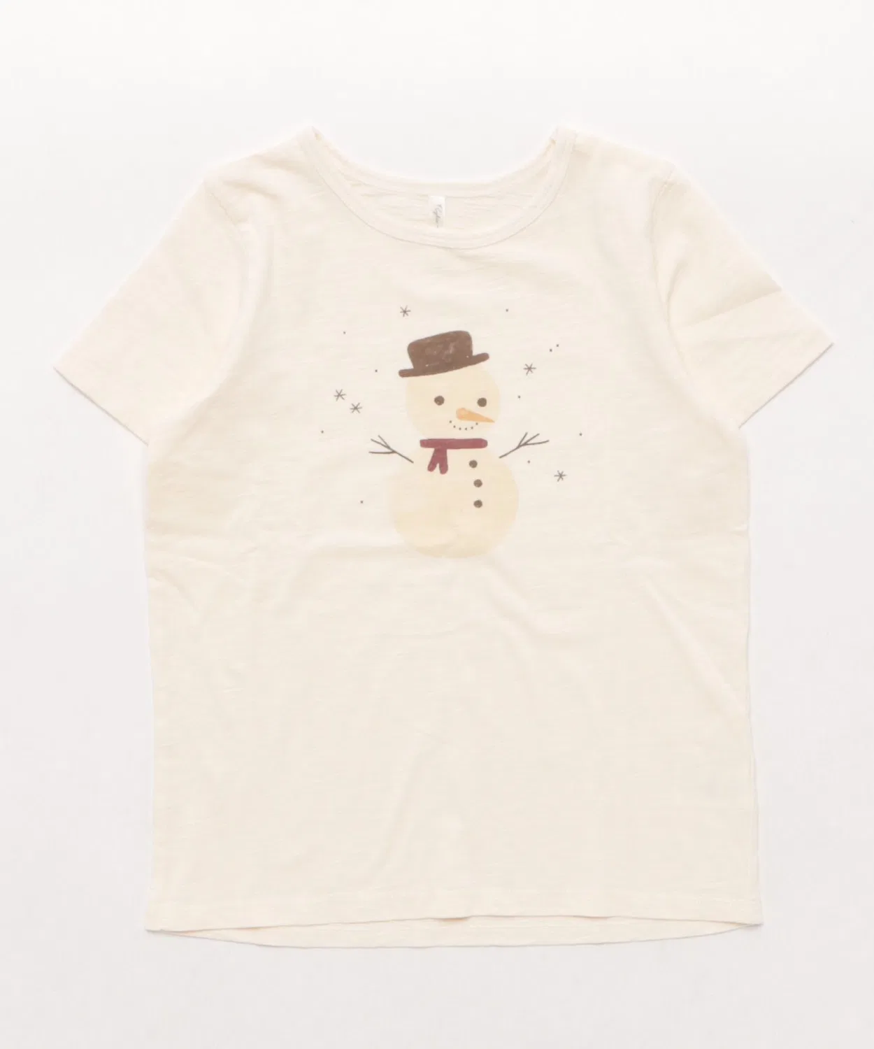 Mag. Детский свитшот из футера с принтом Snowman Rylee+Cru, Ivory
